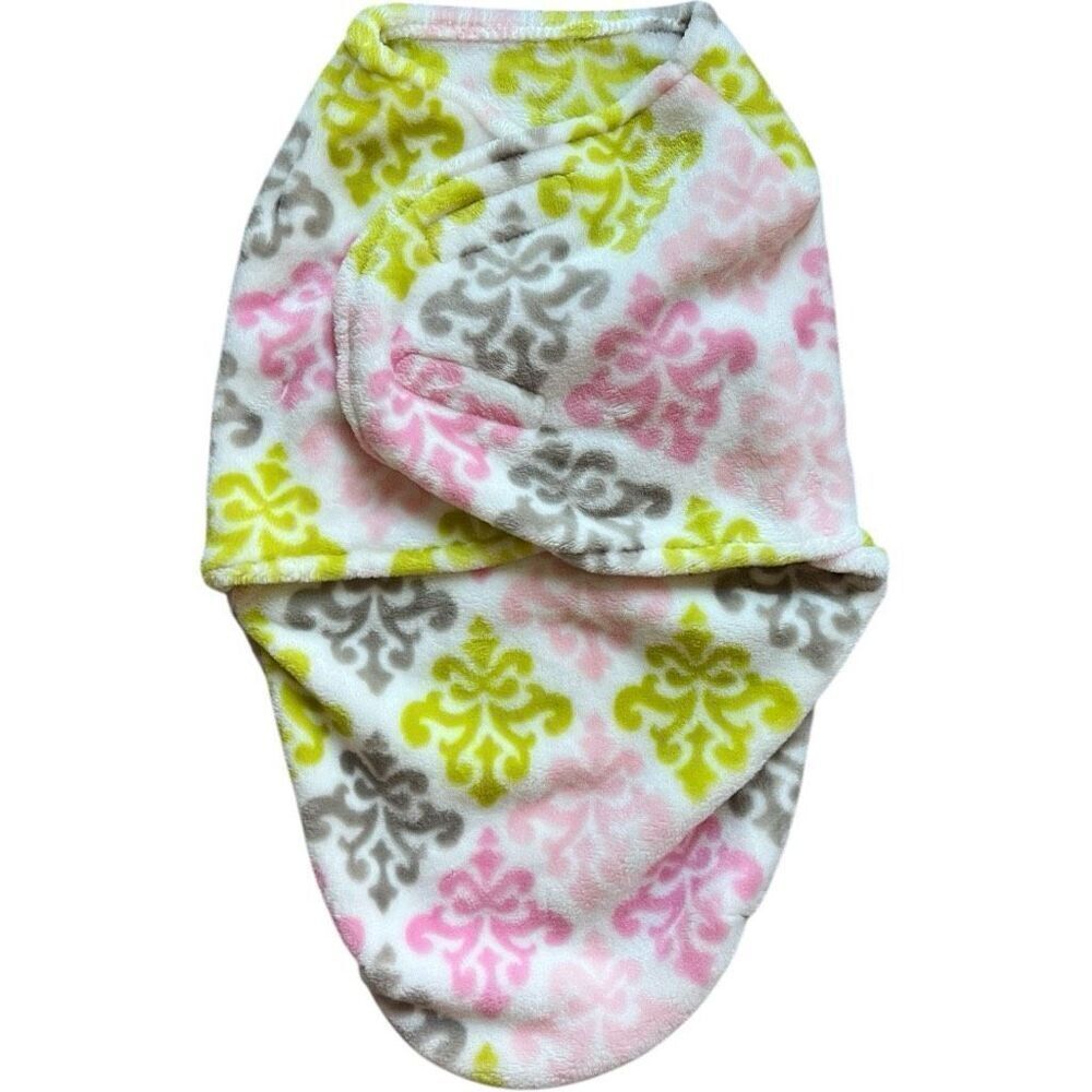 Baby Girls Paisley Print Warm Fleece Swaddle Sleep Blanket  - 0-6 mo